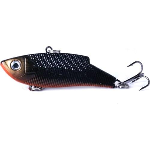 HENGJIA 1pcs 5.5CM Vibration Blade Fishing Lure 10G 8#hooks VIB hard plastic sea fishing tackle Crankbait wobbler hard bait