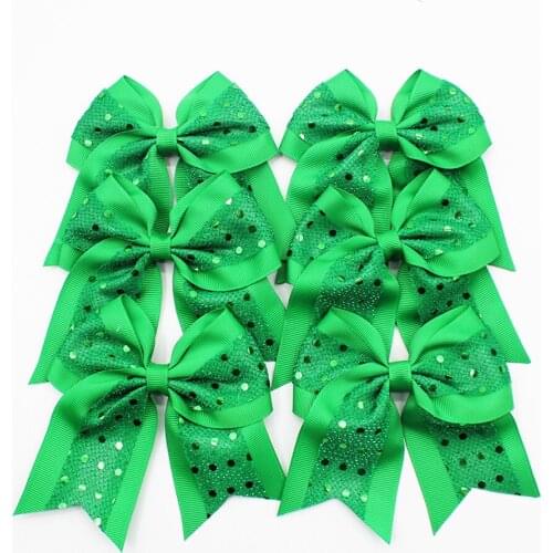 Emerald Green Bow Headband for Girls,Glitter Tooth Bows for Baby Hair Accessories,Bling Headbands for Kids Teens Childrens 7
