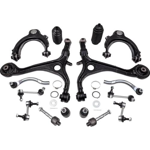 Inner Outer Tie Rod End Front Lower Control Arms Set for Acura TSX 2004-2008 with Sway Bar Ball Joints for Acura TSX 04