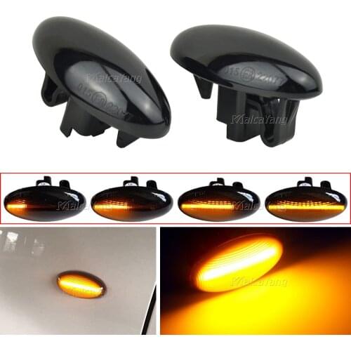 LED Side Marker Lights Repeater Lamp for Peugeot 107 1007 206 207 307 607 Citroen Elysee Berlingo Dispatch Xsara C1 C2