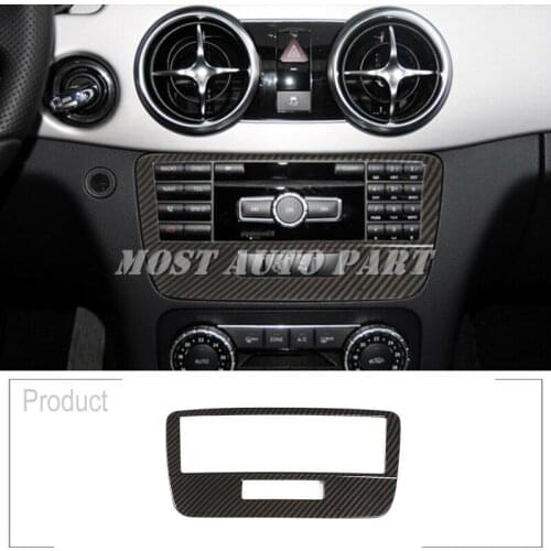 Carbon Fiber Look Voice Mode Trim For Mercedes Benz GLK Class X204 2013-2015 1pcs Car Decoration Car Accesories Interior