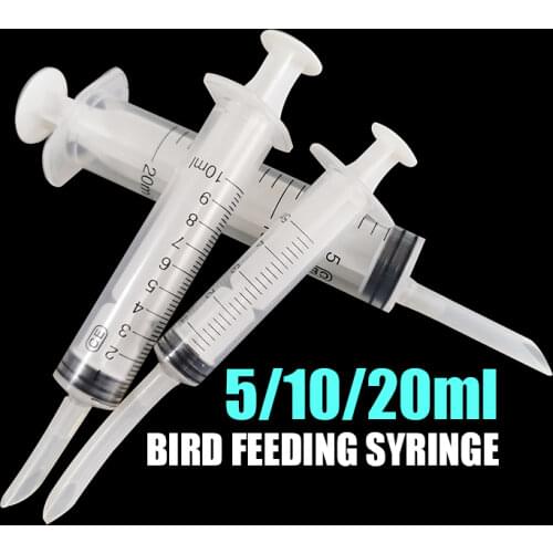 Bird Feeding Breast Feeding Medicine Feeder 5ml 10ml 20ml Plastic Syringe Needleless Syringe Pigeon Feeding 1 Pcs