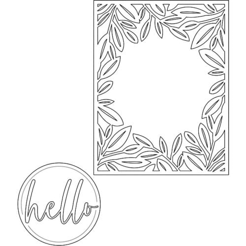 Cutting Dies Word Sentence Hello Frame To Decorate For DIY Scrapbook Photo Album Craft Card 2021 New