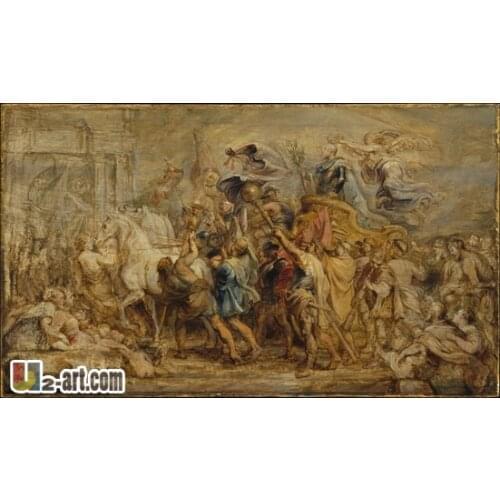 Canvas Prints (Peter Paul Rubens Triumph of Henry iv) Wall art picture printing painting on canvas 13-Zjyh- (37) (20*36 inch)