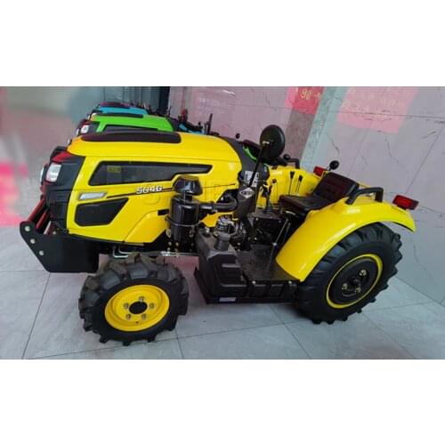 Warmhouse Tractor Hydraulic Farm Tractor 4WD 50HP Agriculture Machinery Greenhouse Garden Tractor SYNBON