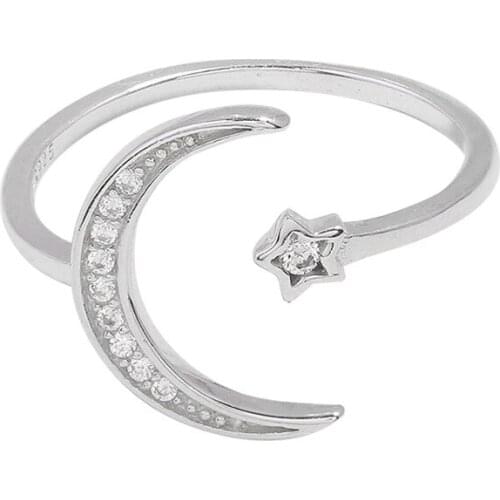 Charm Moon Star Finger Ring For Women Men Vintage Boho Knuckle Party Rings Punk Jewelry Girls Gift