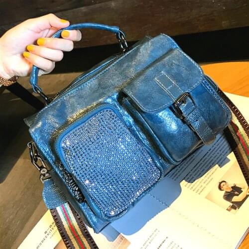 Rhinestone Designer Luxury Handbags Fashion Diamond Multipurpose Leather Crossbody Bags For Women Brand Delicate Shoulder Bag