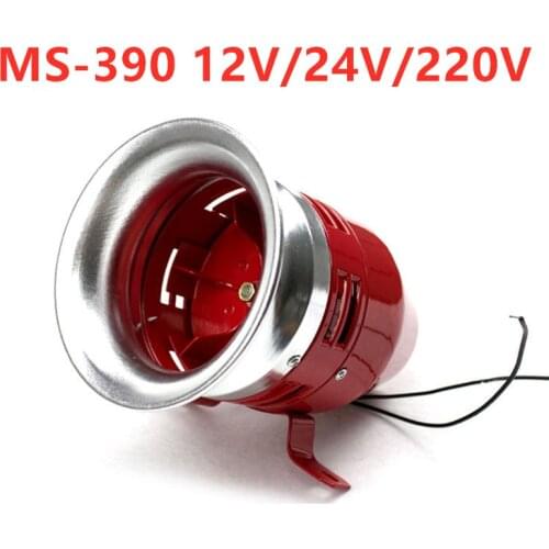 Heavy Duty Motor Siren MS-390 12V 24V 220V Automotive Air Raid Siren Horn Car Truck Motor Driven Alarm/small Motor Buzzer