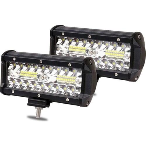 7" LED Work Light Bar Waterproof IP67 Work Light For Driving Offroad Boat Car Tractor Truck 4x4 SUV ATV Spot Light Flood Lights
