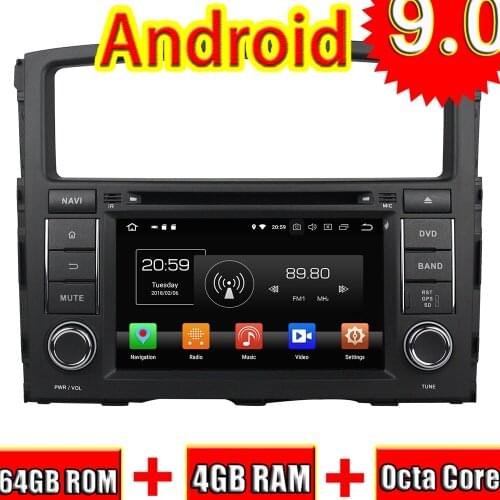 Topnavi Octa Core Android 9.0 Car DVD GPS Navigation For Mitsubishi PAJERO 2006-2012 Autoradio Multimedia Audio Player Stereo