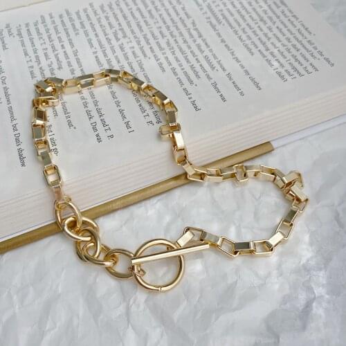 Bohemia Chains Chokers Necklaces For Women Gold Color Geometric Pendant Necklaces Boho Maxi Statement Party Jewelry 2021 trend