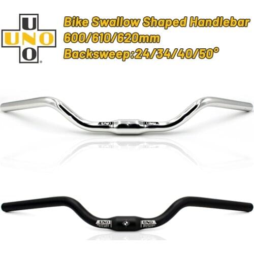 UNO Bicycle Handlebar 25.4/31.8mm Bike Swallow Shaped Mountain MTB Bicycle M Type Trekking Bar 600/610/620mm Road Bike Handlebar