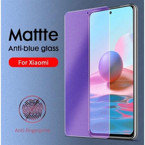 Anti Blue Light Matte Tempered Glass Screen Protector For Xiaomi Mi 10T Poco X3 NFC F3 M3 F2 Pro Redmi Note 10 9 8 Pro 9S 10S 9T