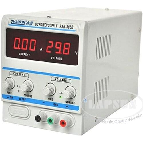 Zhaoxin RXN-305D 220V-240V AC Adjustable Linear Switching Power Supply 0 ~ 30V 0 ~ 5A DC Circuit Protection