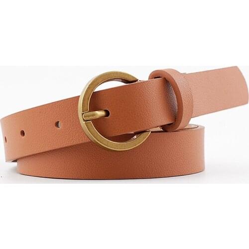 TJ-TianJun Small Bag Decoration Womens Belt Fashion Style Zero Purse Versatile Lady Waist bag Leather Strap Buttonhole Girdle