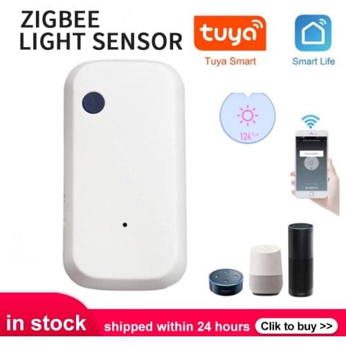 Zigbee Tuya Smart Home 180° WIFI Illuminance Sensor Brightness Smart WiFi Brightness Sensor Smart Life Powered USB Light Sensor