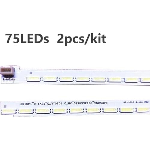 1set=2PCS LED Backlight Strip 75lamp For sky worth 55“ TV 2014CSR550-ART3-7020-R75