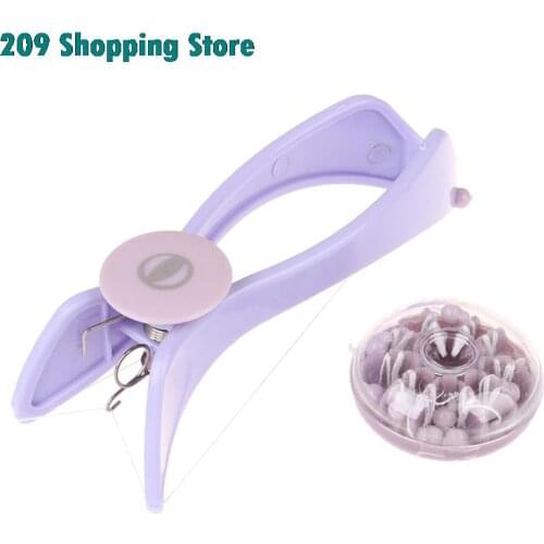 1SET Plastic Facial Hair Remover Depilador DIY Hair Spring Threading Epilator For Lip Eyebrows Smooth Removal Hair Removal