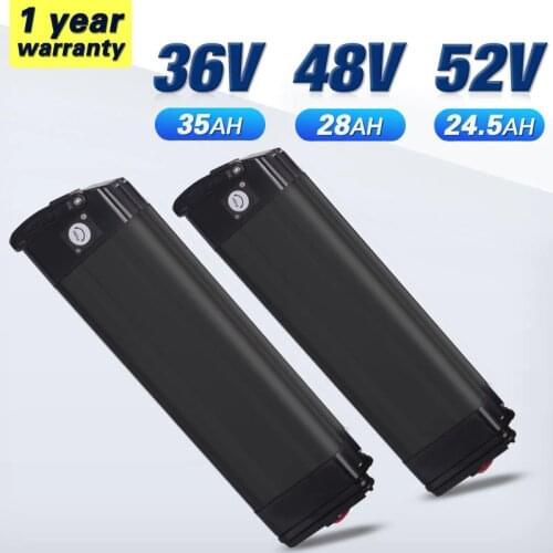 18650 Li-Ion Battery Pack Siver Fish 48V Battery 52V Ebike Battery 36V 20AH 40A BMS 350W 500W 750W 1000W 1500W Electric Bicycle