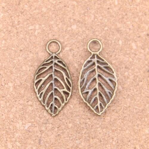 20pcs Charms tree leaf 32x16mm Antique Pendants,Vintage Bronze Jewelry,DIY for bracelet necklace