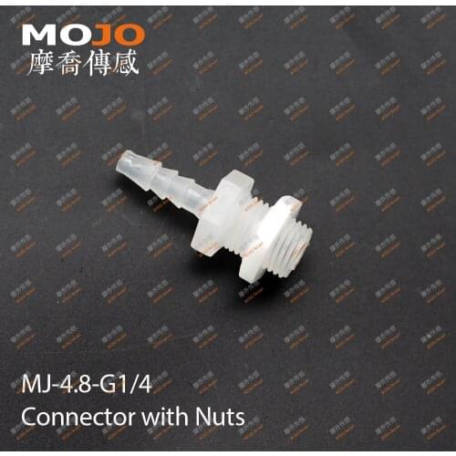 2020 Free shipping!(100pcs/Lots) MJ-4.8-G1/4 straight-through joint 5mm to G1/4" male thread connector pipe fitting
