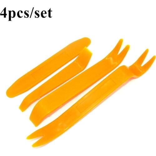 4pcs/set Plastic Car Audio Disassembly Tool Dismantling Interior Tool Prying Board Pry Sticks