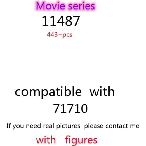 443pcs 11487 Building Block Toy Movie Series 71710 Assembled Building Block Childrens Toy Gifts