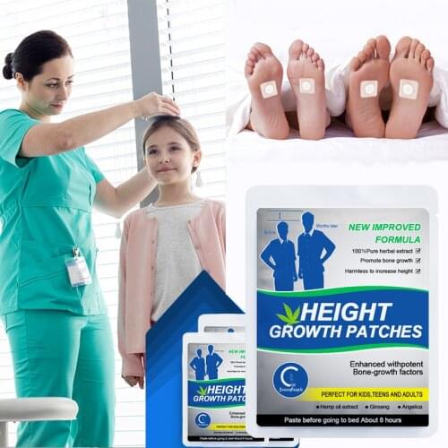 Greenpeople 60PCS Growth Foot Body Taller Patch Enhancer Patch Plaster Patch Foot Height Growth Foot Patch For Adults and Teen