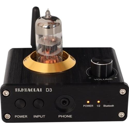 6N3 HIFI tube audio decoder supports Bluetooth 5.0 optical fiber coaxial input D3 vacuum tube stereo Audio buffer preamplifier