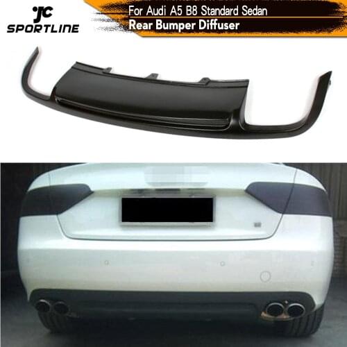 Car-Styling PU Car Rear Bumper Diffuser Lip Spoiler for Audi A5 B8 Standard Sedan 4 Door 2008 - 2011
