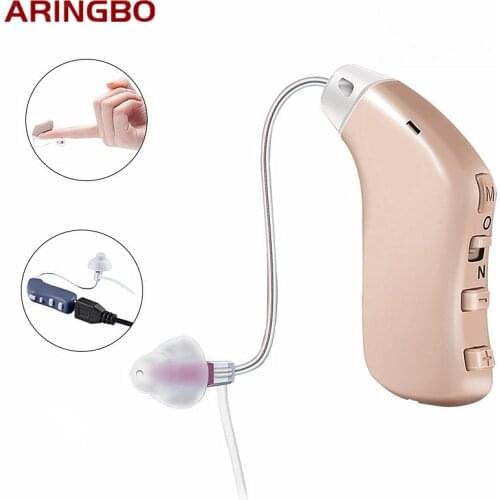 Digital Rechargeable Hearing Aids Audifonos Sound Amplifier Professional Hearing Aid BTE Hearing Device Audifonos For Deafness