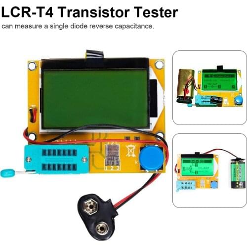 LCR-T4 Mega328 M328 Multimeter LCD Digital Transistor Tester ESR Meter Diode Triode Capacitance Tester For MOS PNP NPN LCR