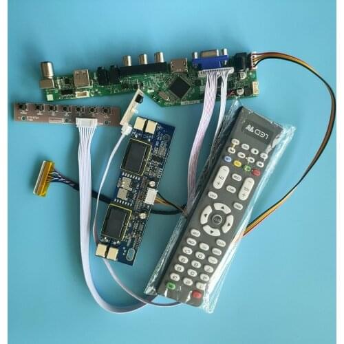 For M170EG01 V0 30pin 4 lamps Digital Signal Resolution TV 1280X1024 17" HDMI LCD VGA kit VGA AV Controller Board