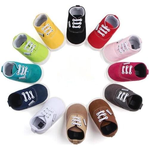 Newborn Toddler Fashion Shoes Elastic Canvas Shoes Non-slip Rubber Sole Baby Girl Shoes Toddler Shoes 0-1 Years Old Boys Shoes