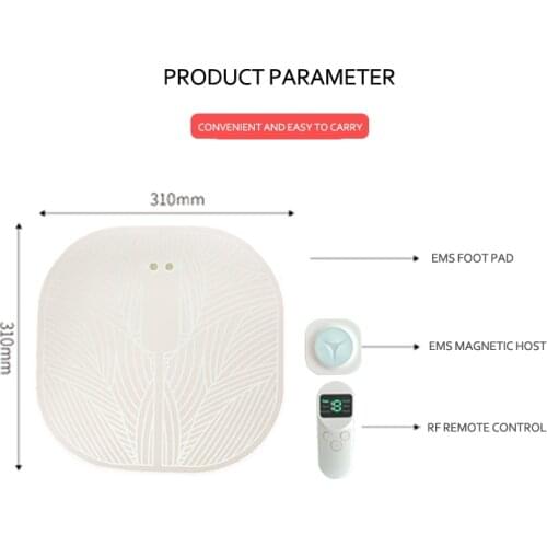 EMS Foot Massager Mat Health Care Massage Pulse Acupuncture USB Charging Improve Blood Circulation Tens Electrodes Relax