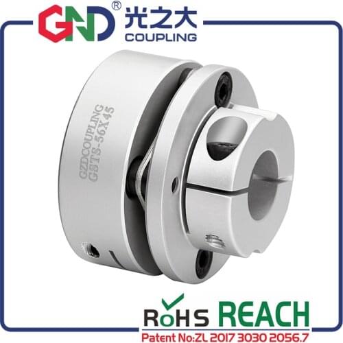 GND coupling single diaphragm flexible aluminum alloy diaphragm step clamp for CNC hollow shaft encoder couples stepmotor