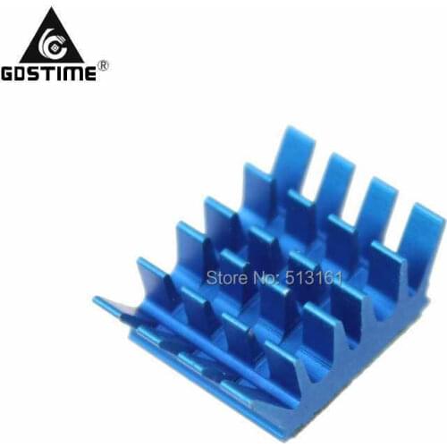 10pcs Gdstime Computer VGA Card DDR RAM IC PC Chipset Memory Aluminum Blue X8 Cooler Heatsink