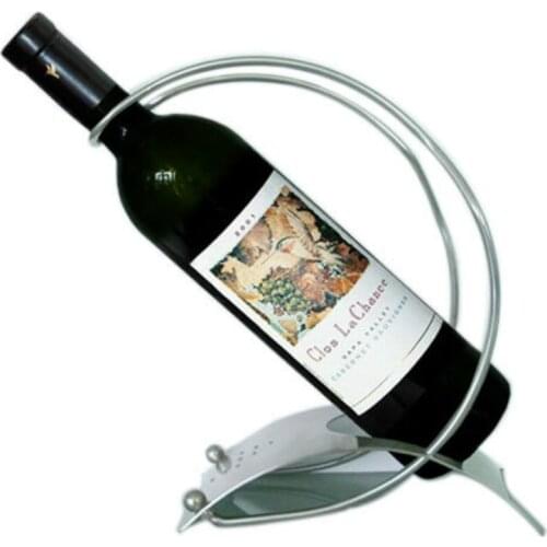 Kitchen Bar Barware Stainless steel art Geometric figure modern bar decoration Storage Practical Wine Rack Bottle Holder