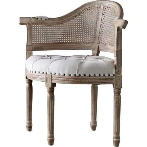 Louis Fashiion Dining Chairs French Country Chair Vintage Armchairs Luxury American