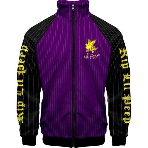 New Lil Peep Zipper Jacket Coat Men Autumn Winter Stand Collar Jacket Fashion Popular Harajuku Jackets Male Lil Peep 3D Jackets