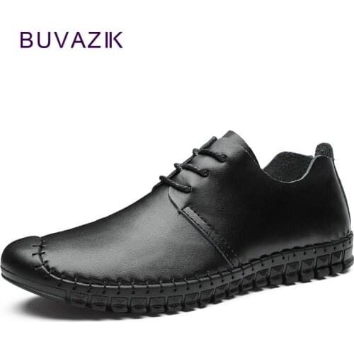 Genuine Leather Men Casual Shoes Brand Mens Loafers Moccasins Breathable Slip on Zapatillas Hombre Driving Shoes Plus Size 38-48