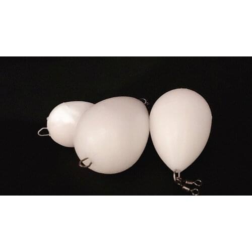 NEWS 5pcs egg float upward White bobber float fishing floatHelp Thrower Long-distance Casting Bait