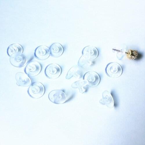 New Arrival! 10x6mm 500pcs Soft Ear Back/Ear Stud cap for Hand Made Earring DIY Parts,Jewelry Accessories Findings & Component-3