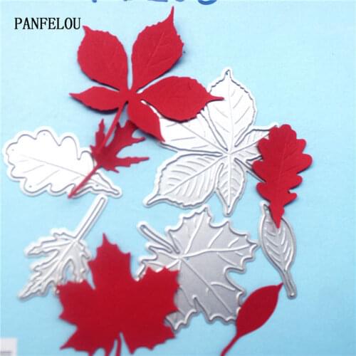 PANFELOU Metal craft maple leaves paper die cutting dies for Scrapbooking/DIY Easter wedding Halloween cards