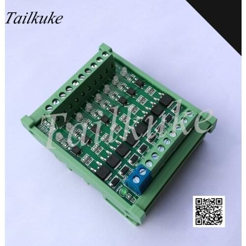 4-32 PLC Industrial Control Amplifier Board MOS Transistor DC Amplification Optocoupler Isolation Control Solenoid Valve