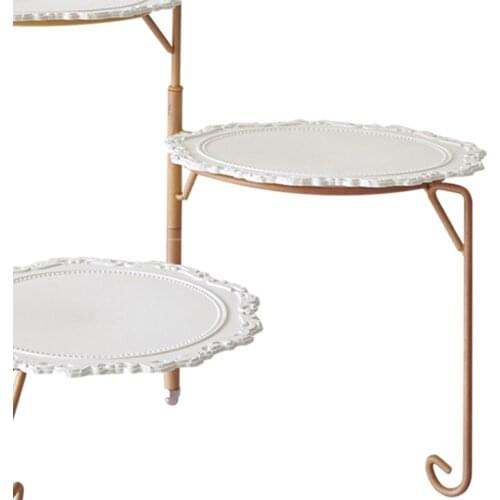 Cake Stand Plates Dessert Display Champagne Rack for Wedding Party