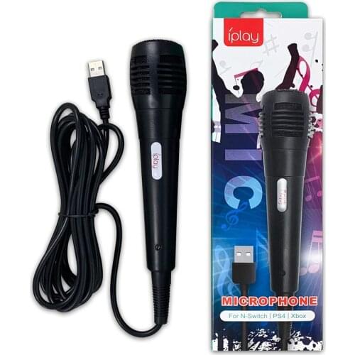 3pcs USB Wired Microphone Karaoke Mic for Nintendo Switch Wii PS4 Xbox PC Computer Condenser Recording Microfone Ultra-wide