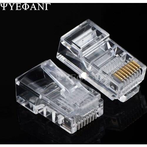 20PCS RJ45 Net Network Cables Modular Plug Cat5 CAT5e Connector 8P8C Utp Unshielded Modular Rj45 Plug Terminals
