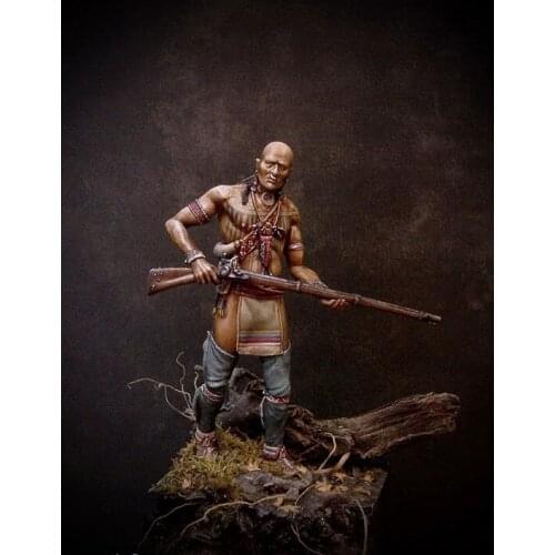 Unassambled 1/24 75MM ancient Leader stand man 75MM Resin figure miniature model kits Unpainted