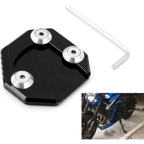 Kickstand Side stand Pad Enlarge Extension Foot Plate For SUZUKI GSR750 GSR 750 GSX S1000 S750 GSX-S1000 GSX-S750
